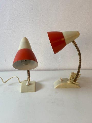 Lampadaire (2) - Plastique, Métal - col de cygne