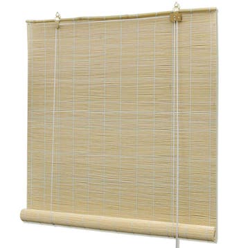 vidaXL Rolgordijn 150x220 cm bamboe natuurlijk, Huis en Inrichting, Verzenden, Nieuw