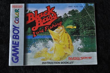 Black Bass Lure Fishing Gameboy Color Instruction Booklet, Verzenden, Nieuw