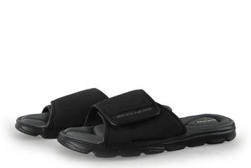 Skechers Slippers in maat 42 Zwart, Kleding | Heren, Slippers, Verzenden, Zwart, Zo goed als nieuw