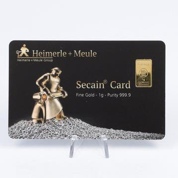 2 gram - Goud .999 - Degussa & Heimerle + Meule