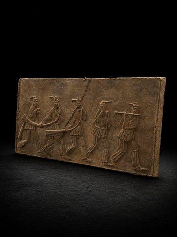 Oud-Chinees, Tang-dynastie, lengte 41 cm Terracotta Figuur -