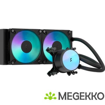 Fractal Design Radius 240 RGB, Black, Verzenden, Nieuw