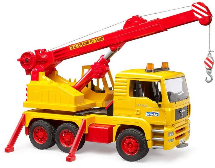 Bruder MAN vrachtwagen speelgoedauto met kraan -, Enfants & Bébés, Jouets | Autre, Envoi