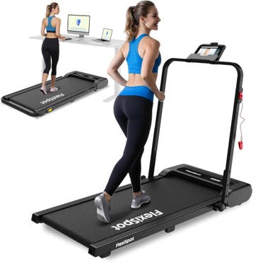 Loopband - Walking pad - Wandelband - 1-6 km/u - Zwart - WP0, Sport en Fitness, Verzenden, Nieuw