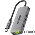 Sitecom USB-C to 4x USB-C Hub, Computers en Software, Verzenden, Nieuw