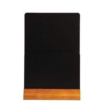 Dubbelzijdig krijtbord - Menuhouder | Met houten voet |, Verzenden, Nieuw in verpakking