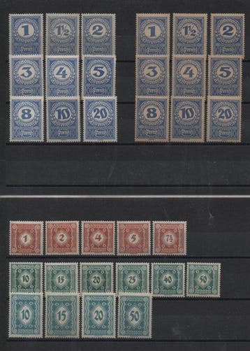 Autriche 1914/1925 - Collection autrichienne de, Postzegels en Munten, Gestempeld