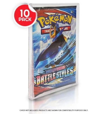 PET Protectors 10-Pack for Booster (Pokémon, Magic, Lorcana,, Ophalen of Verzenden