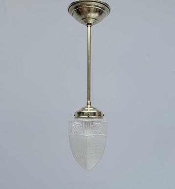 Plafondlamp - Messing, Glas - Stijlvolle Hanglamp