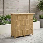 vidaXL Buiten Bartafel Naturel 115 x 55 x 105 cm Bamboe, Verzenden, Nieuw