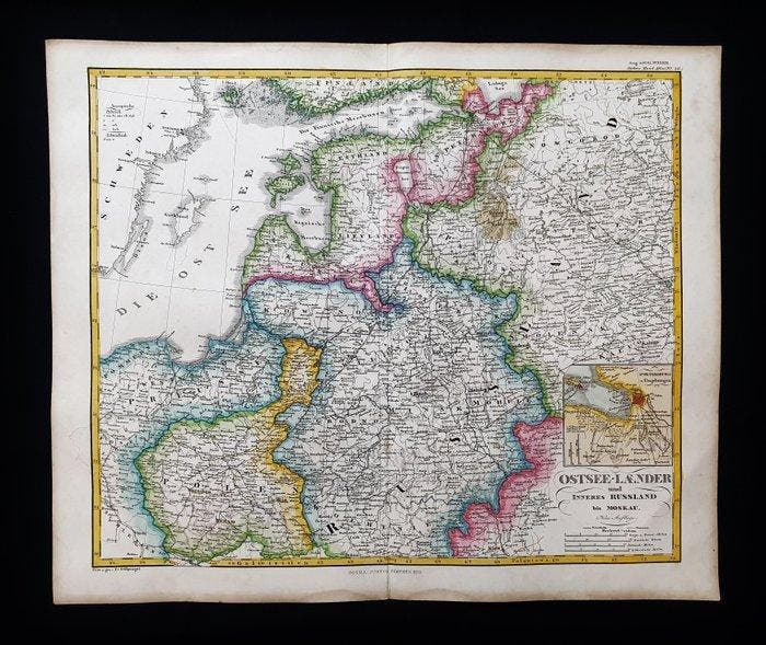 Polen - Pruisen / Litouwen / Baltische Zee / Riga / Estland, Livres, Atlas & Cartes géographiques