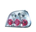 FEUX ARRIÈRE POUR RENAULT MEGANE 99-02 FOND CHROMÉ, Verzenden