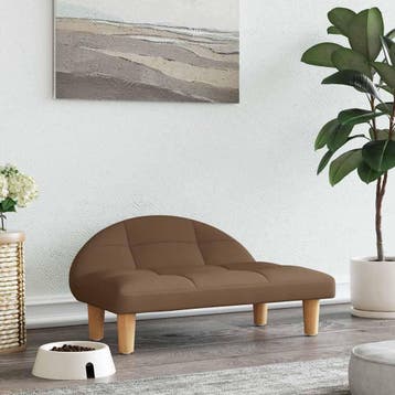 vidaXL Hondenmand 70x52x30 cm stof bruin, Verzenden, Nieuw