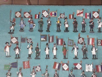Militaire miniatuur beeldjes - Porte-drapeaux napoléoniens, Nieuw