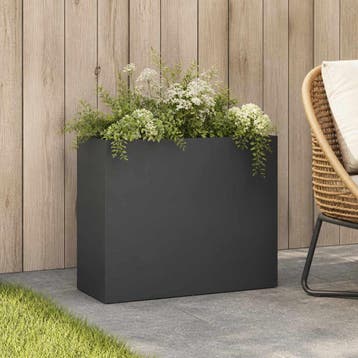 vidaXL Plantenbak Antraciet 50 x 20 x 40 cm Koudgewalst, Verzenden, Nieuw