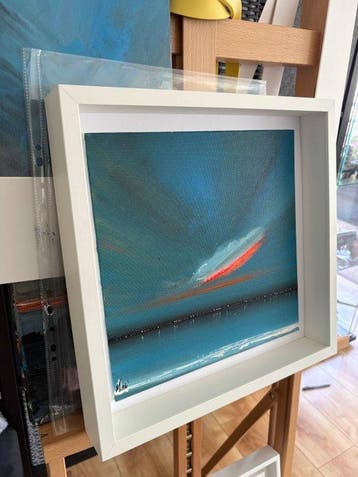Marcel Lindsay - Blue Shoreline Lights, Antiek en Kunst