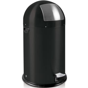 Pedaalemmer | Zwart | 33L | Klapdeksel | Ø350x700(h)mm EKO, Verzenden