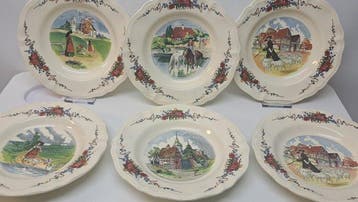 Sarreguemines - Henri Loux - Bord (6) - Obernai - Faience -