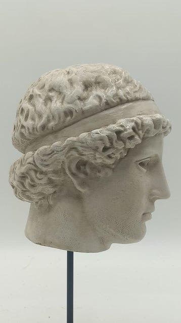 sculptuur, Testa di Atena - 34 cm - marmerpoeder