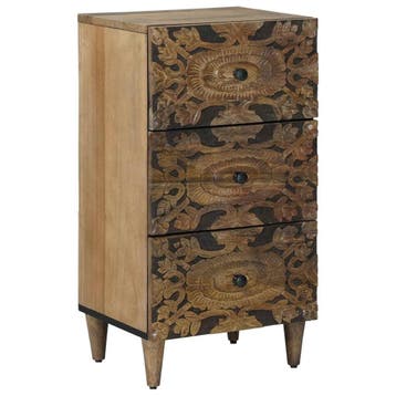 vidaXL Dressoir Bruin 40 x 33 x 75 cm Massief Mango Hout, Verzenden, Nieuw