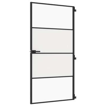 vidaXL Binnendeur smal 102,5x201,5 cm gehard glas en, Doe-het-zelf en Bouw, Deuren en Vliegenramen, Verzenden, Nieuw