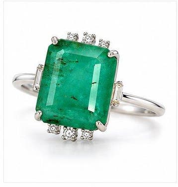 Zonder minimumprijs - Ring Platina, 2,96 gram, Nieuw