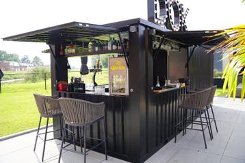 Horeca container bar met openslaande luifel | Scherpe prijs, Zakelijke goederen, Ophalen, Nieuw in verpakking, Barinrichting