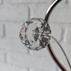 Nachtlampje (2) - Staal, Glas, Kristal - Set van twee