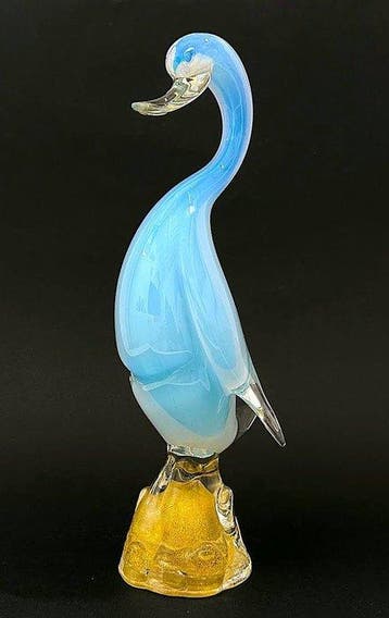 Murano Scultura Anatra - H 36 cm – Anni 50 - sculptuur,