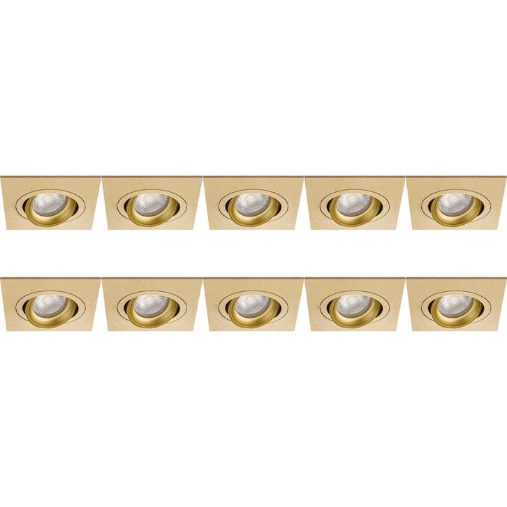 Pragmi Borny Pro GU10 Inbouwspot 10 Pack - Kantelbaar LED To, Huis en Inrichting, Lampen | Overige, Nieuw, Verzenden
