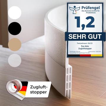 2dekans | five Dots Tochtstrip met Plakrand - silicone pure, Ophalen of Verzenden