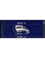 1978 CITROËN CX GARANTIE & ONDERHOUD DUITS