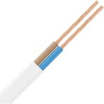 VMVL witte stroomkabel 10m 2-aderig 0,75mm² KEMA-KEUR CE, Doe-het-zelf en Bouw, Elektriciteit en Kabels, Verzenden, Nieuw