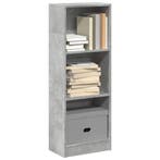 vidaXL Boekenkast 40x24x109 cm bewerkt hout betongrijs, Verzenden, Nieuw