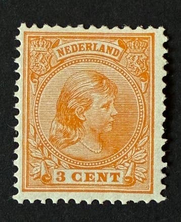 Pays-Bas 1891 - Princesse Wilhelmina, 3 centimes et 5, Gestempeld
