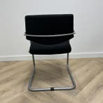 Sitland vergaderstoel / sledestoel, zwart - grijs, Huis en Inrichting, Stoelen, Gebruikt, Zwart, Eén