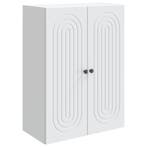 vidaXL Wandkast Wit 66 x 34,5 x 90 cm Bewerkt hout, Huis en Inrichting, Verzenden, Nieuw