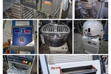Veiling bakkerijmachines Kemper Hobart JAC Seewer Rondo