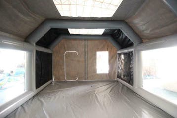 Opblaasbaar spuitcabine COMPACT Bijft Opgeblazen ! Btw In, Verzenden, Nieuw