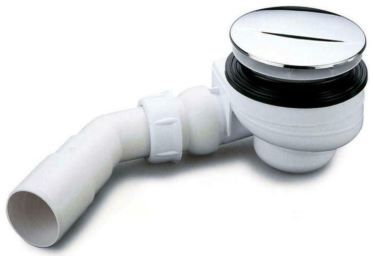 Turboflow douchebaksifon voor gat 90mm chroom, Maison & Meubles, Salle de bain | Meubles de Salle de bain, Enlèvement ou Envoi