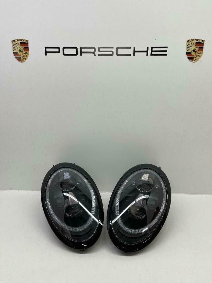 Porsche 991/2 ORIGINELE Led koplampen Black Edition Techart, Auto-onderdelen, Verlichting, Gebruikt, Porsche, Ophalen