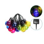 LED Prikkabel Solar lichtsnoer 5,8 Meter Incl 20x gekleurde, Verzenden, Nieuw, Zonne-energie, Led