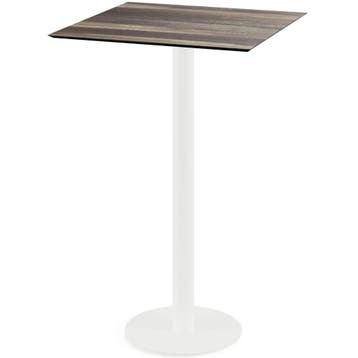 Inklapbare Statafel | URBAN | HPL/RVS | Houtlook Blad | Wit, Verzenden