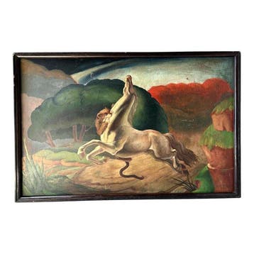 Guido Pignato (1910-?) - Scena Selvaggia - XL format