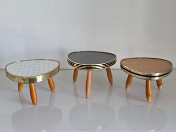 Bijzettafel - Hout, Metaal - Miniatuurtafels /