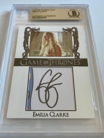 Game of Thrones - Emilia Clarke - Signed Trading Card -