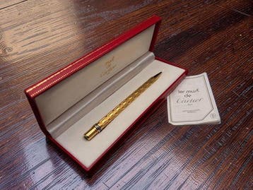 Cartier - Must de Cartier Trinity – Bolígrafo chapado en oro, Nieuw