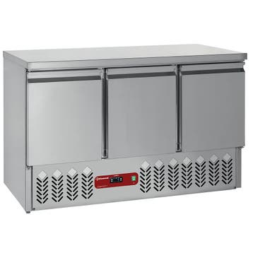 Compacte koeltafel 3 deuren GN 1/1, 380 Lit, Verzenden