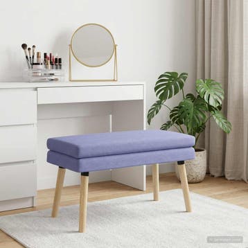 vidaXL Dubbel-laags bank Jeans Blauw 80 x 40 x 47 cm Stof, Verzenden, Nieuw